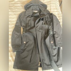 Via Spiga Water-Repellent Hooded Raincoat